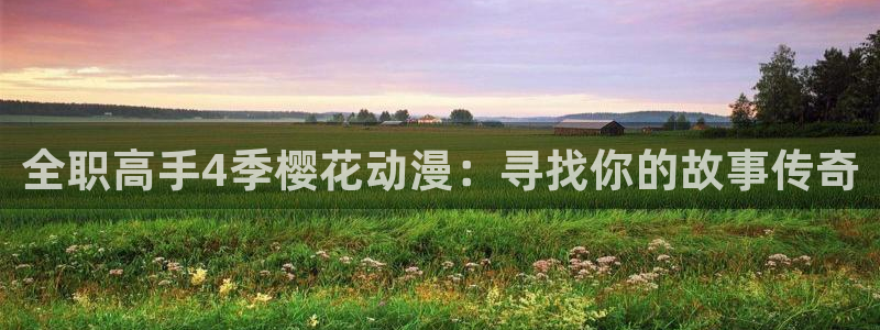 虫虫漫画官网版入口：全职高手4季樱花动漫：寻找你的故事传奇