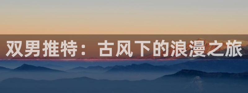 虫虫漫画：双男推特：古风下的浪漫之旅